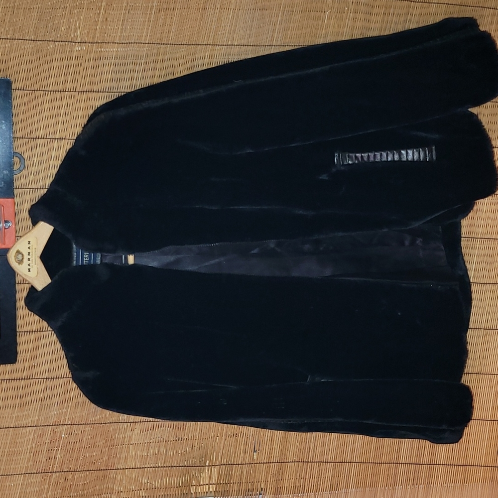 Vintage.  Made in USA. Outerlayers. Faux fur and leather.  Women's size S